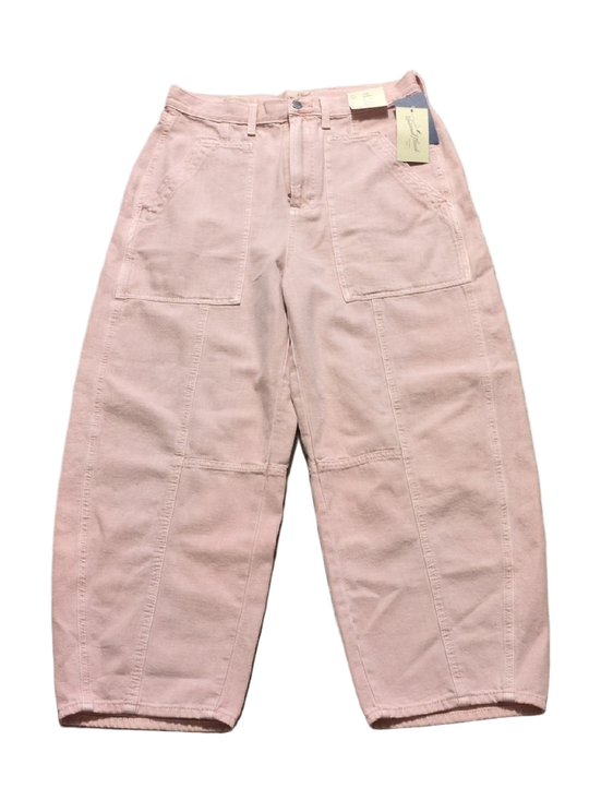 Universal Thread Denim - Universal Thread Pink High Rise Easy Barrel Leg Jeans Size 10